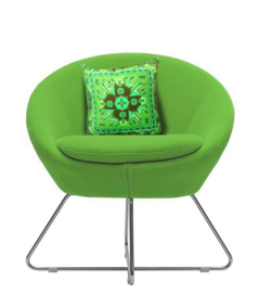 Green velvet cushion cover SPRING