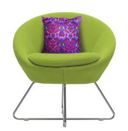 Purple velvet cushion cover VIOLA