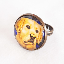 Cabochon-Ring Hund DIORA