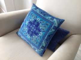 Blue velvet cushion cover ROYAL BLUE