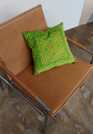 Green velvet cushion cover PERIDOT