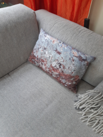 Housse de coussin velours GRIS 4