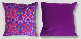 Housse coussin velours Violette VIOLA