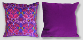 Purple velvet cushion cover VIOLA