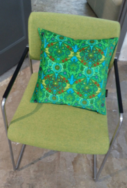 Green velvet cushion cover CHLOE