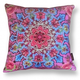 Housse coussin velours Rose  CUPCAKE