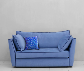 Blue velvet cushion cover BLUE GRAPE