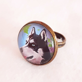 Anillo cabujón perro IGOR