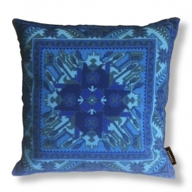 Blue velvet cushion cover ROYAL BLUE