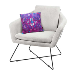 Purple velvet cushion cover AMETHYST