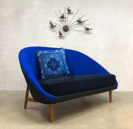 Blue velvet cushion cover ROYAL BLUE