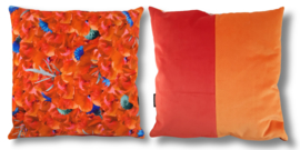 Personalized Throw pillow POPPY & CORNFLOWER