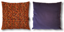 Housse Coussin velours Orange LE GENDARME