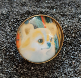 Cabochon-Ring Hund BLONDIE