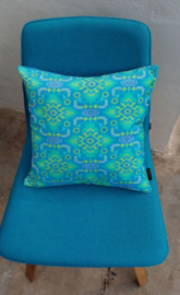 Turquoise velvet cushion cover TURQUOISE