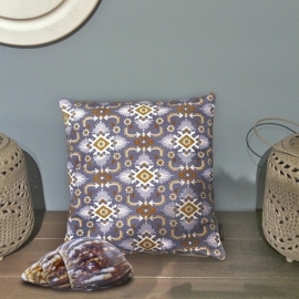 Natural velvet cushion cover SHELLS