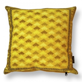 Housse Coussin velours Jaune JAUNE D'OR