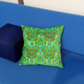 Green velvet cushion cover CHLOE