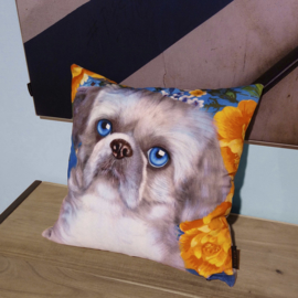 Dog throw pillow SHIZI velvet pillow case