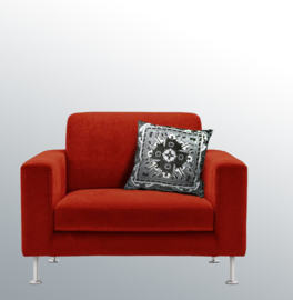 Black-grey-white velvet cushion cover BLACK MARBLE