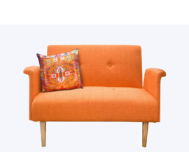 Housse coussin velours Orange orange HOLLANDE