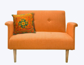 Housse coussin velours Orange POTIRON