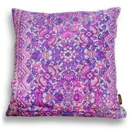 Housse coussin velours Violette LILAS