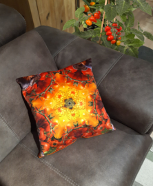 Cushion cover velvet TOMATO