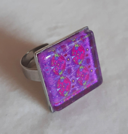 Anillo cabujón VIOLA morado