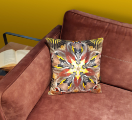 Cushion cover velvet GOLDFINCH
