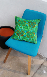 Green velvet cushion cover CHLOE