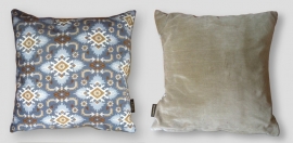Natural velvet cushion cover SHELLS