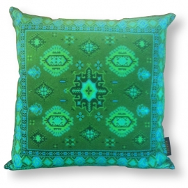 Green velvet cushion cover EMARALD