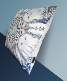 Housse coussin velours HARFANG DES NEIGES