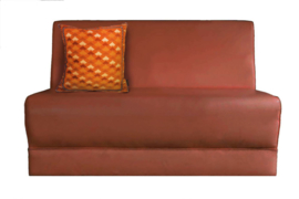 Housse coussin velours Orange POISSON ROUGE