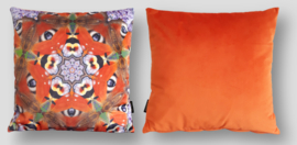 Cushion cover velvet PEACOCK BUTTERFLY