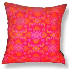 Red velvet cushion cover SCARLET