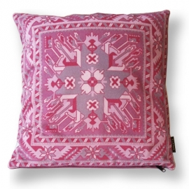 Pink velvet cushion cover ROSE QUARTZ