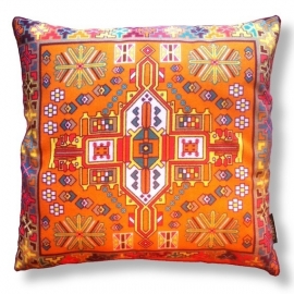 Housse coussin velours Orange orange HOLLANDE