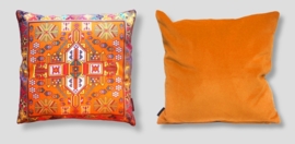 Orange velvet cushion cover HOLLAND