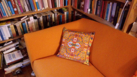 Housse coussin velours Orange orange HOLLANDE