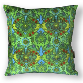 Green velvet cushion cover CHLOE