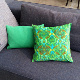 Green velvet cushion cover CHLOE