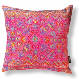 Pink velvet cushion cover CANDY