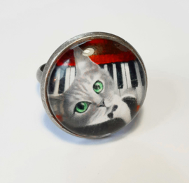 Cabochon-Ring Katze NORA