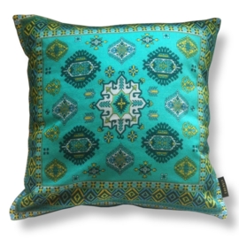 Turquoise velvet cushion cover TEAL