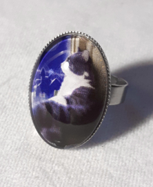 Anello cabochon gatto MUSING...