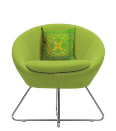 Green velvet cushion cover PERIDOT