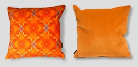 Housse coussin velours Orange AUBE