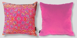 Pink velvet cushion cover CANDY